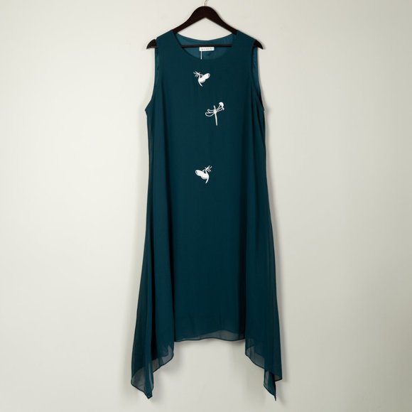 Tendency Sleeveless Shift Green Dress, Women's Size XXL NWT - Picture 1 of 5